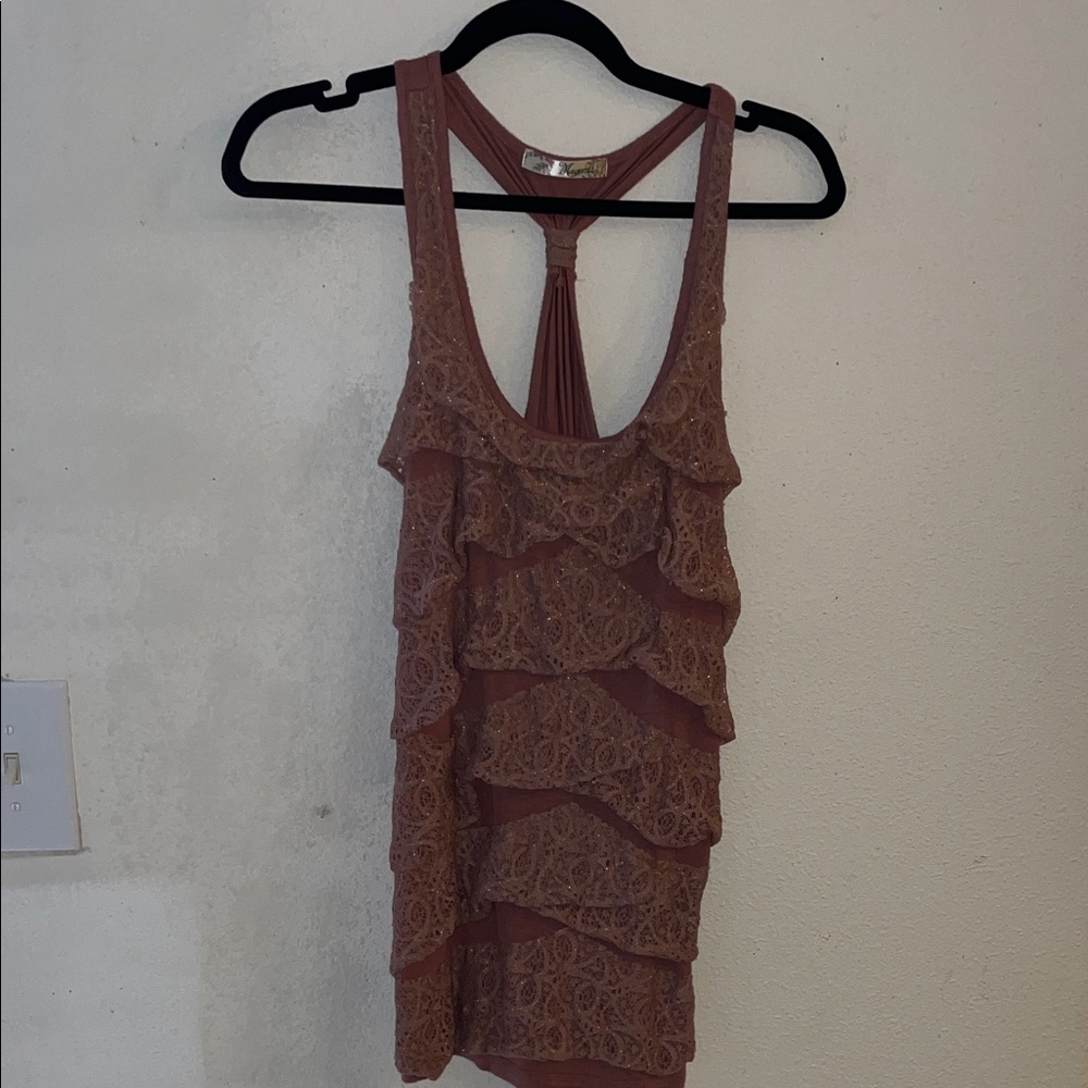 Magenta Dusty Rose Sleeveless Blouse